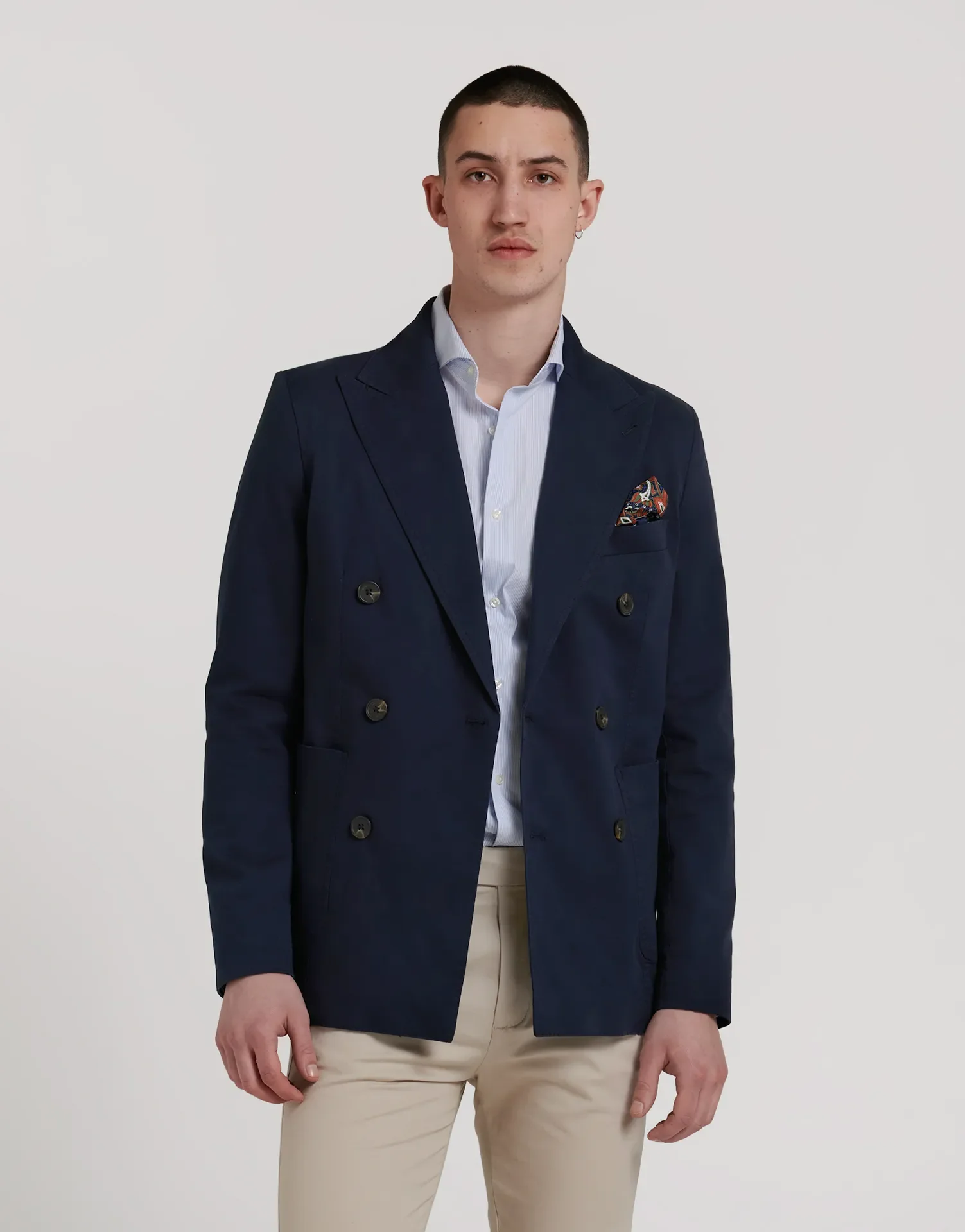 BLAZER CRUZADA LISA ALGODON - Image 12