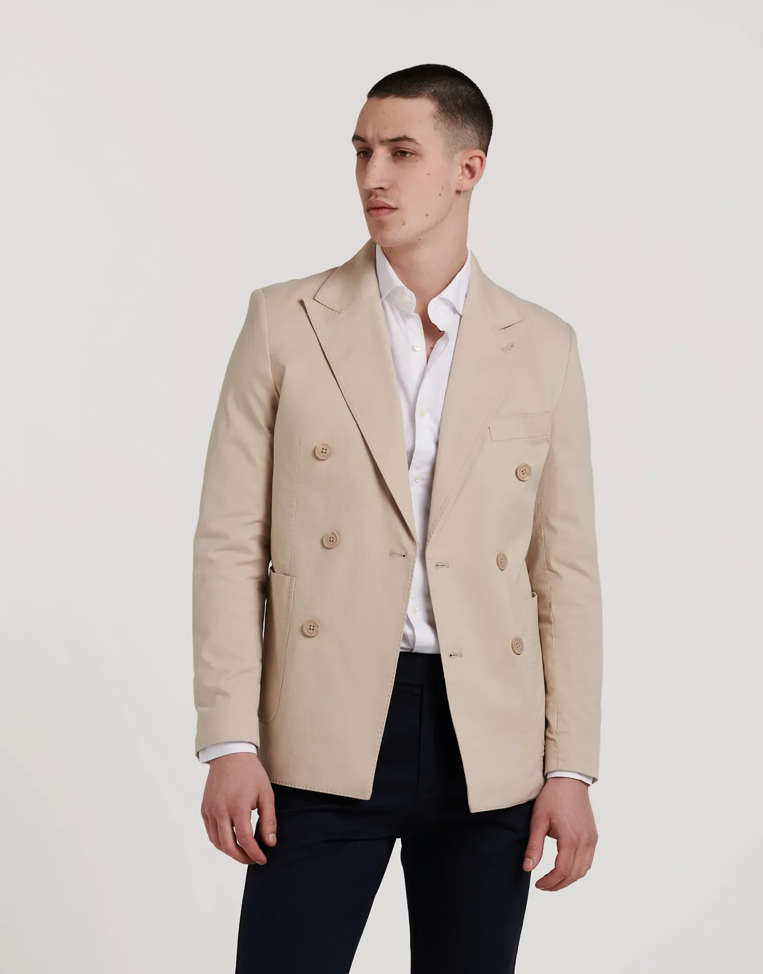 BLAZER CRUZADA LISA ALGODON - Image 14