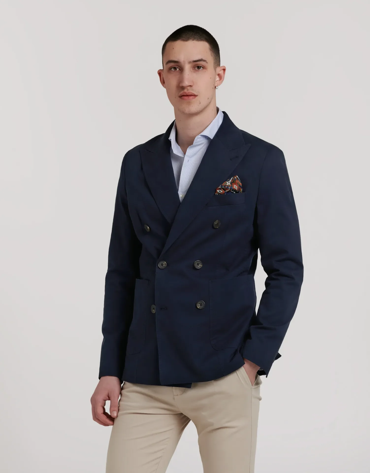 BLAZER CRUZADA LISA ALGODON - Image 9