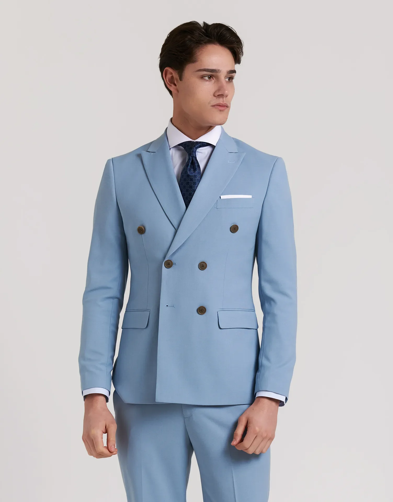 AMERICANA TRAJE CRUZADO MEZCLILLA - Image 10