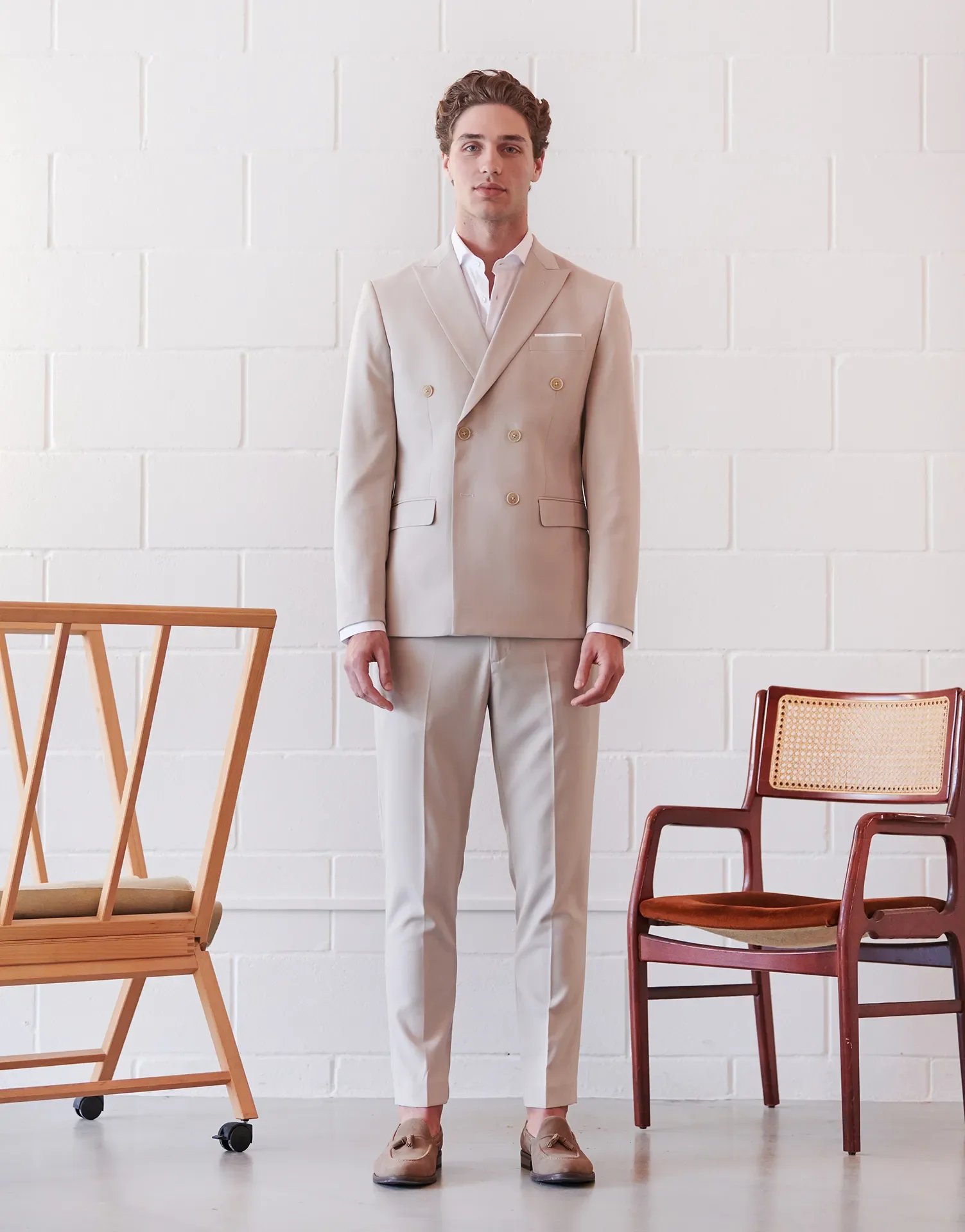 AMERICANA TRAJE CRUZADO MEZCLILLA - Image 17