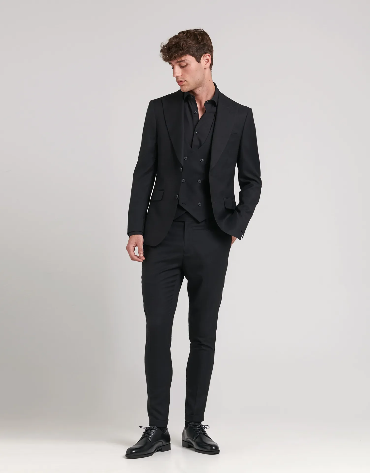 AMERICANA TRAJE ENTALLADA SOLAPA PUNTA - Image 14