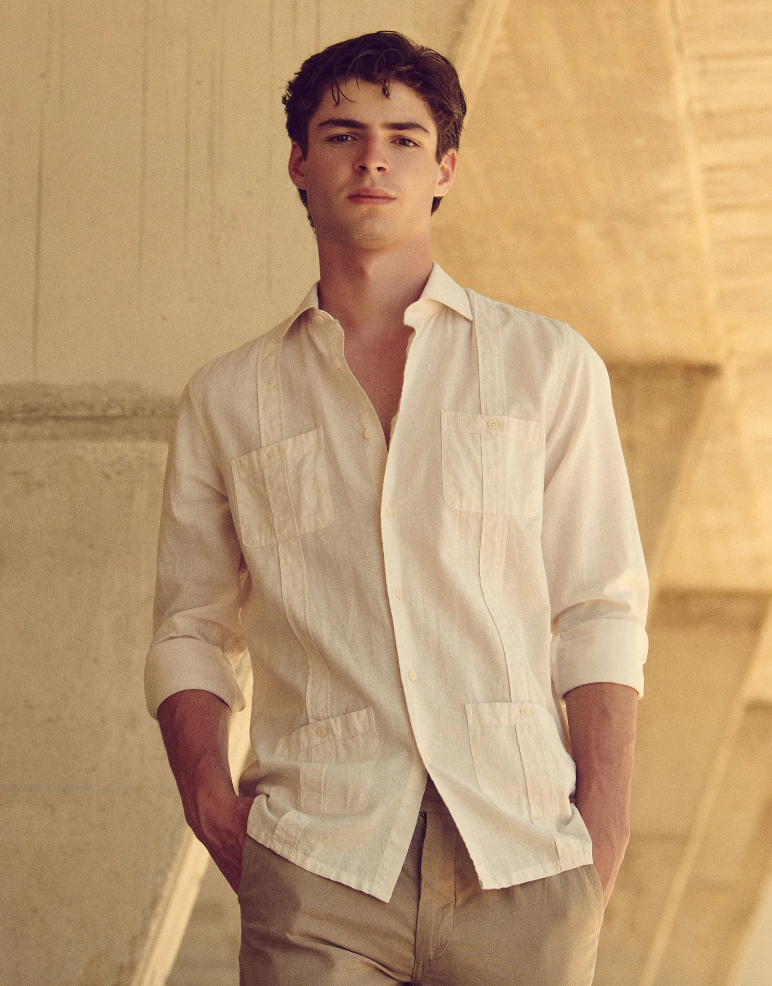 CAMISA CUBANA LINO
