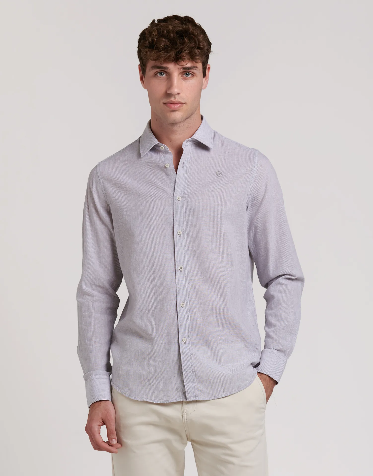 CAMISA LINO BASICA RAYAS - Image 13