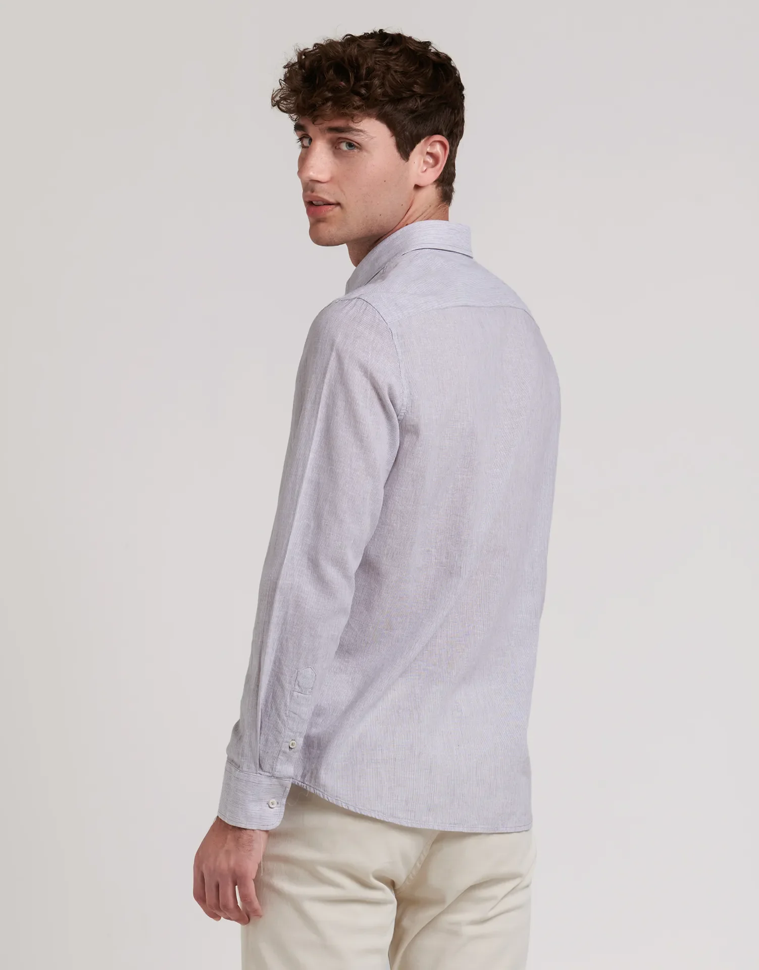 CAMISA LINO BASICA RAYAS - Image 15