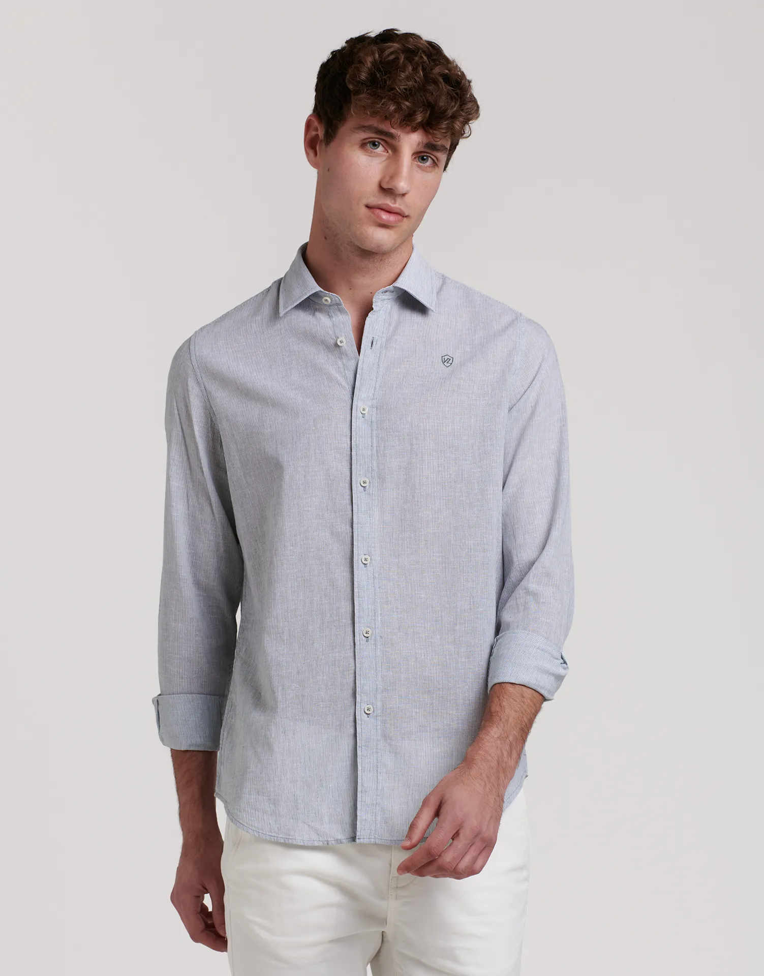 CAMISA LINO BASICA RAYAS - Image 19