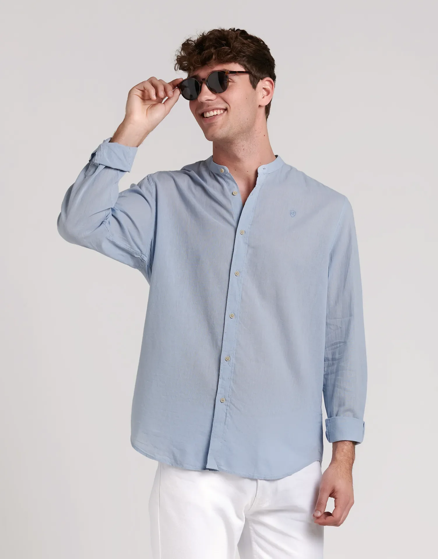 CAMISA LINO CUELLO MAO - Image 9