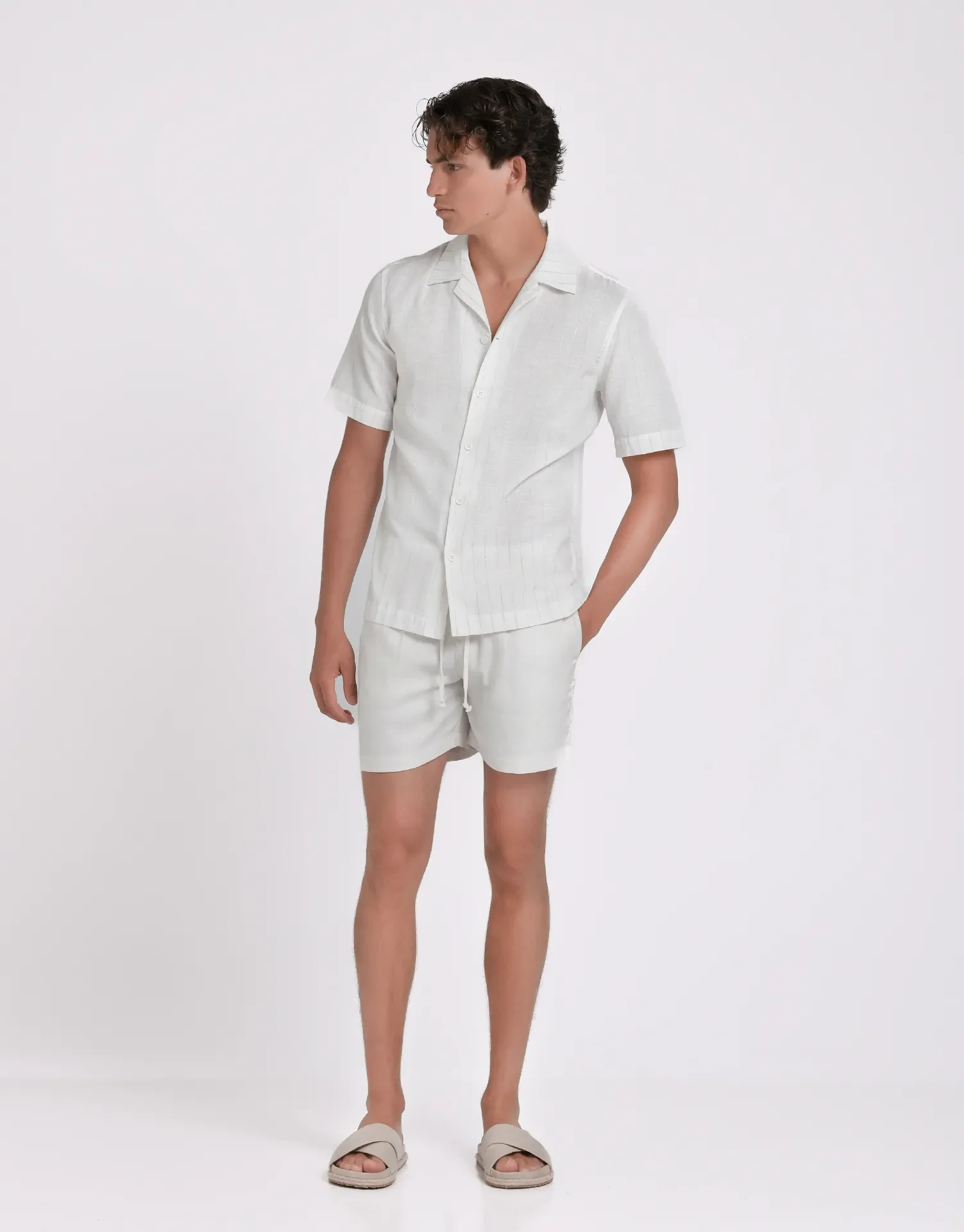 CAMISA MC LINO RAYAS - Image 2
