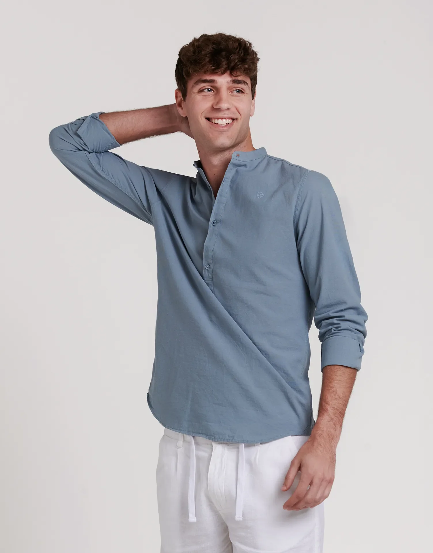 CAMISA POLERA LINO CUELLO MAO - Image 10