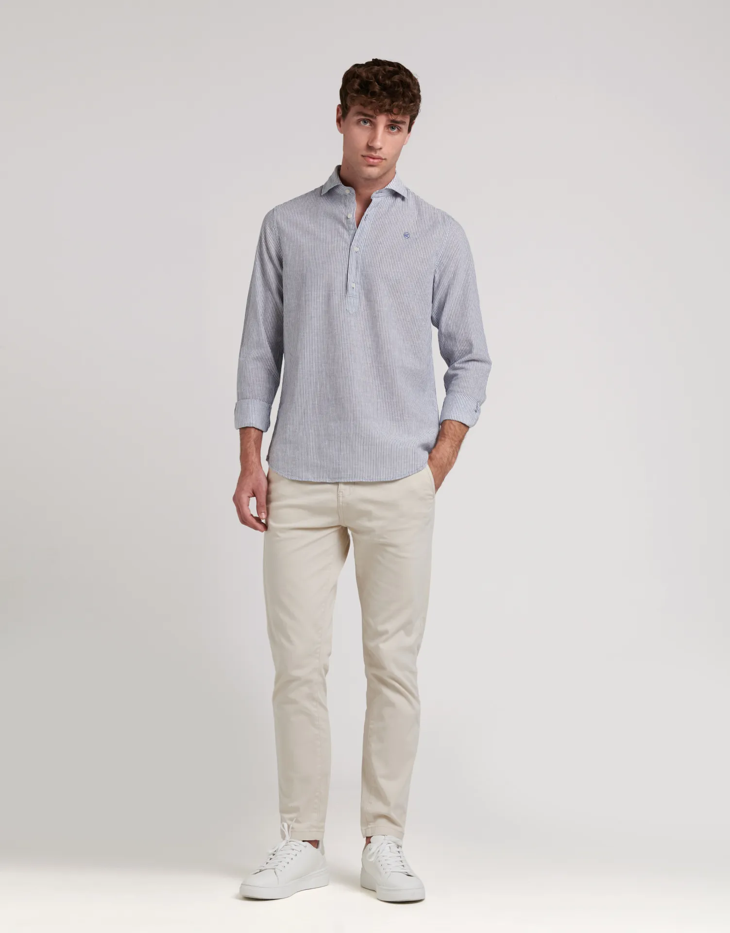 CAMISA POLERA LINO RAYAS - Image 5