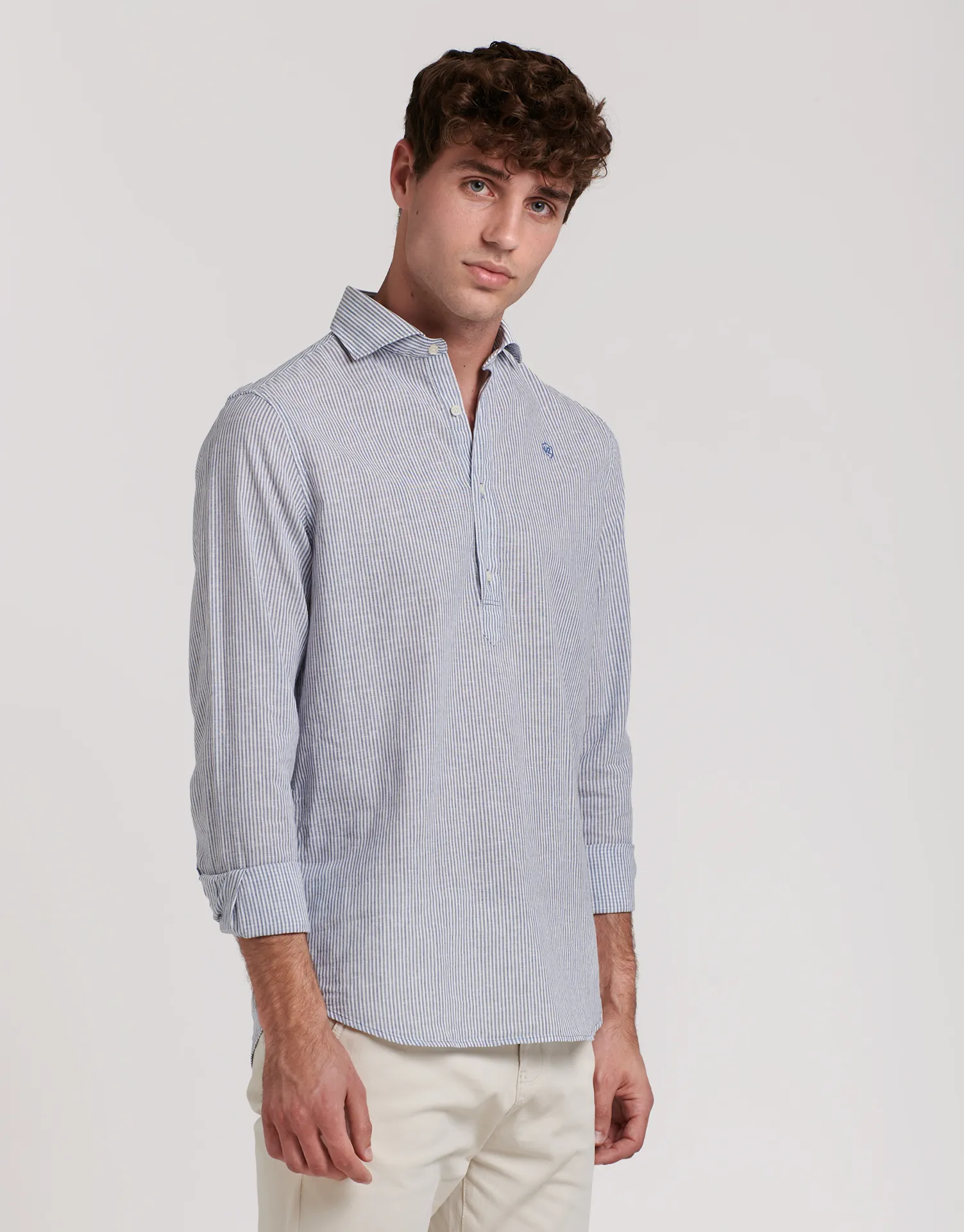CAMISA POLERA LINO RAYAS - Image 7