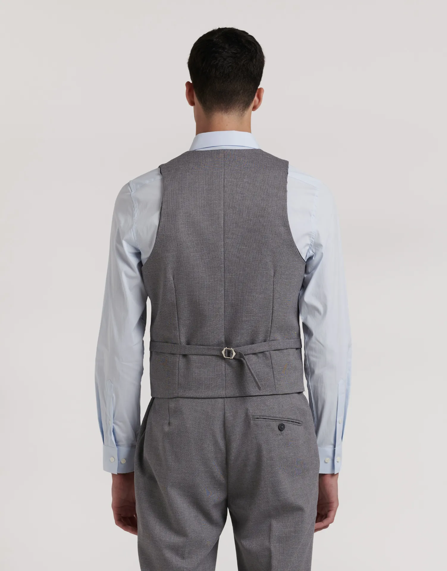 CHALECO TRAJE CRUZADO MEZCLA - Image 3