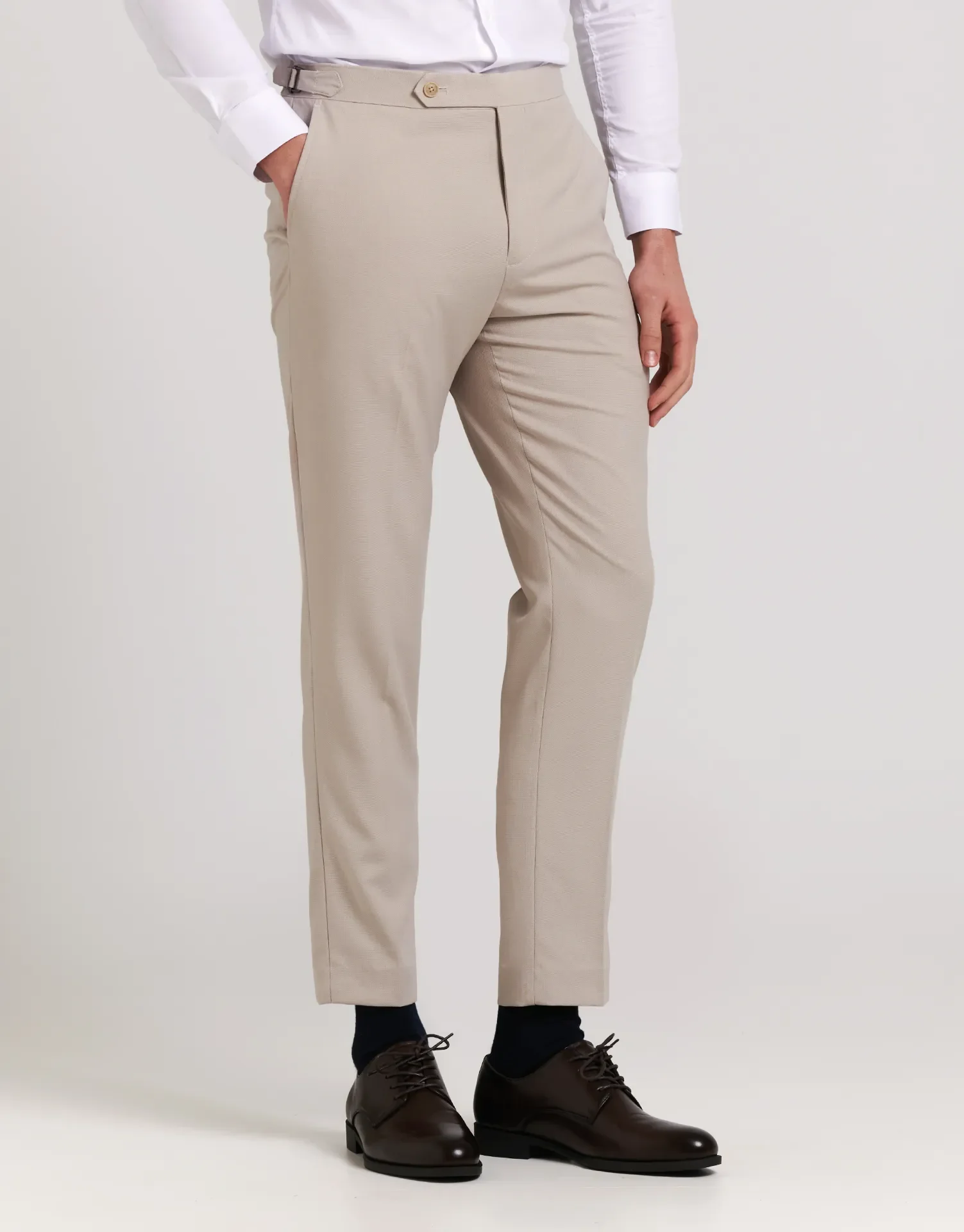 PANTALON TRAJE MEZCLILLA HEBILLAS TAPPERED FIT - Image 17