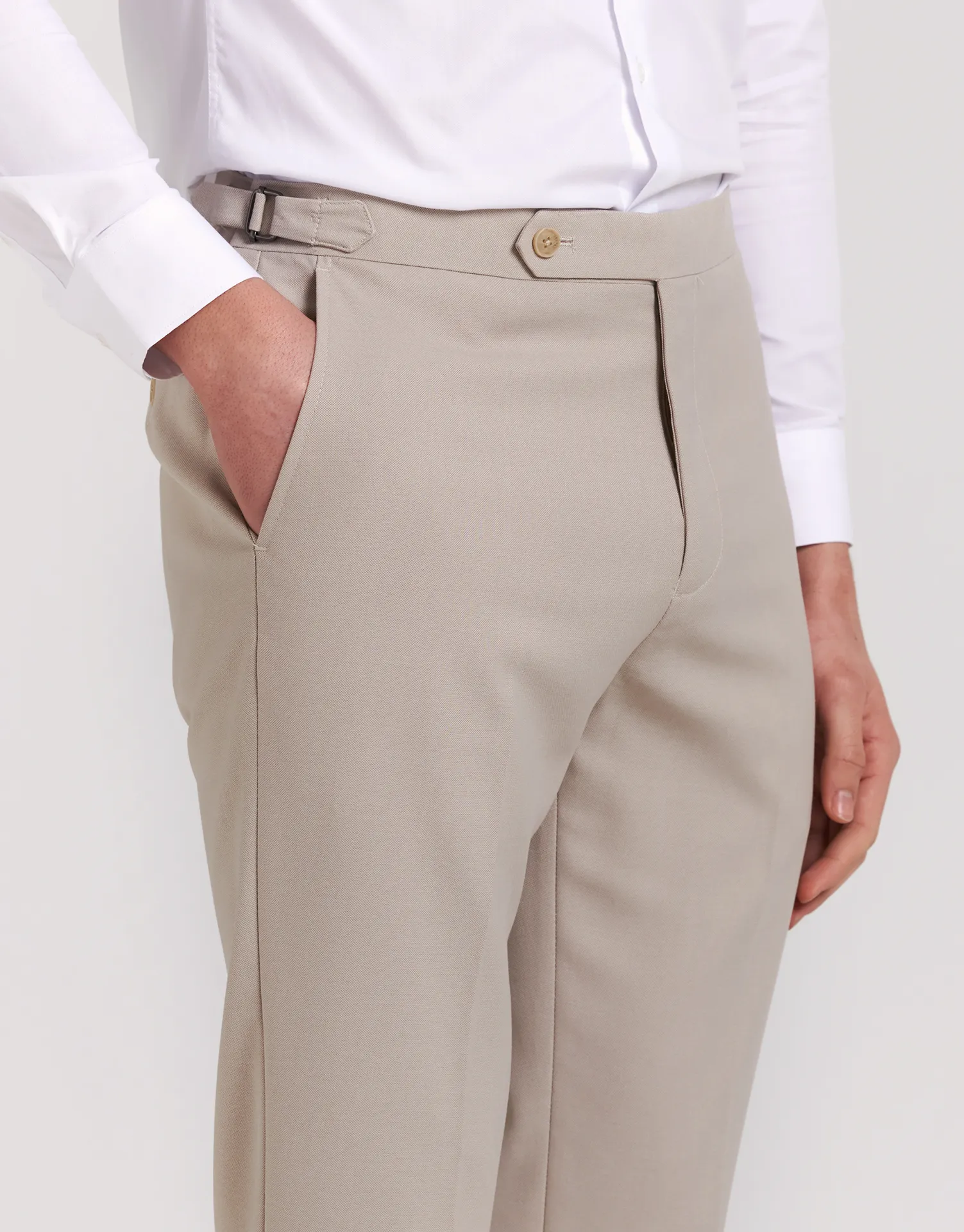 PANTALON TRAJE MEZCLILLA HEBILLAS TAPPERED FIT - Image 18
