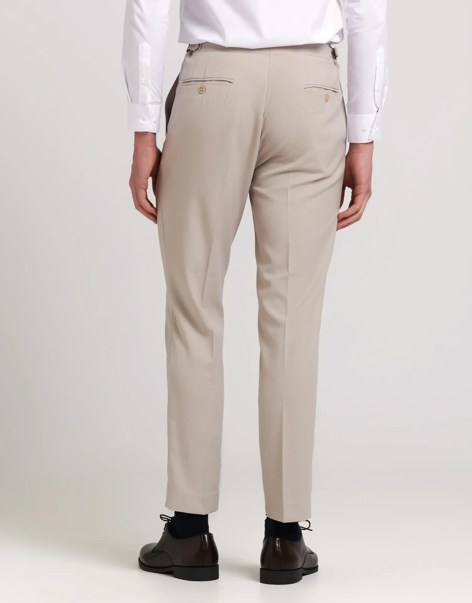 PANTALON TRAJE MEZCLILLA HEBILLAS TAPPERED FIT - Image 19
