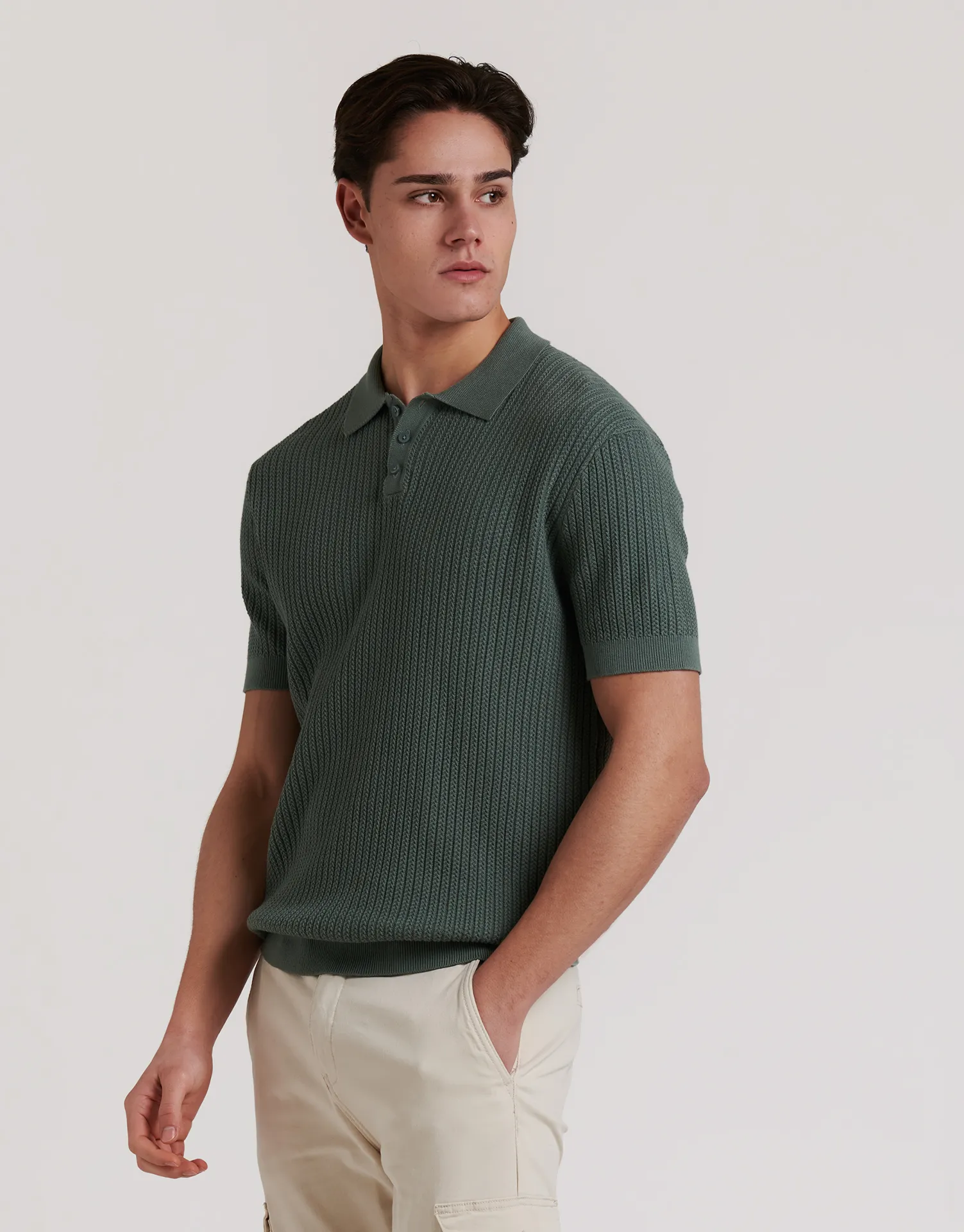 POLO TEJIDO PUNTO TRENZADO - Image 6